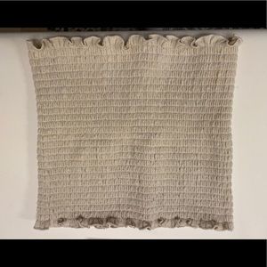 pastel yellow brandy tube top